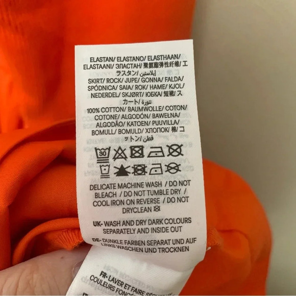 Boden Ribbed Halterneck Midi Dress in Orange Size 16 Size 18 NWT New - Picture 14 of 14